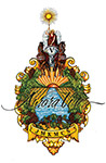 Crest logo for Aurora Vineyards by Eugenia Talbott.